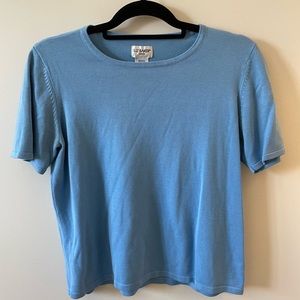 Blue short sleeved shirt